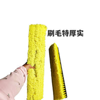 Soft Bristle Flow-Through Wash Brush for Buses, Trains, and Large Vehicles