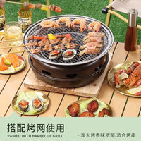 2025 New Korean Style Charcoal Grill for Home & Commercial Outdoor BBQ, Indoor Smokeless Roaster with Non-stick Griddle