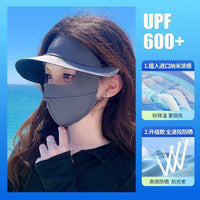 Women's Summer Ice Silk Breathable Full Face Sun Protection Mask for Cycling & Outdoor Activities