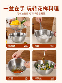 Food Grade Stainless Steel Colander Strainer Basket for Washing Vegetables, Rice, and Fruits - Kitchen Drainer Sieve