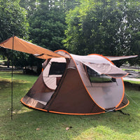 Automatic Pop-Up Camping Tent for 3-4 People, Waterproof and Sun-Protected Family Outdoor Shelter
