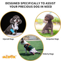 Pet Dog Support Harness for Weak Front/Rear Legs, Rehabilitation Aid for Senior Dogs with Mobility Issues
