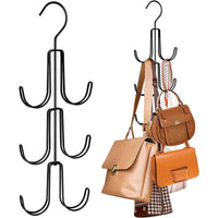 3-Layer Rotating Handbag Hanger Hook, Multi-functional Storage Rack for Purses and Backpacks