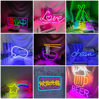LED Neon Sign Wall Decor for Bar Shop Bedroom Ambiance