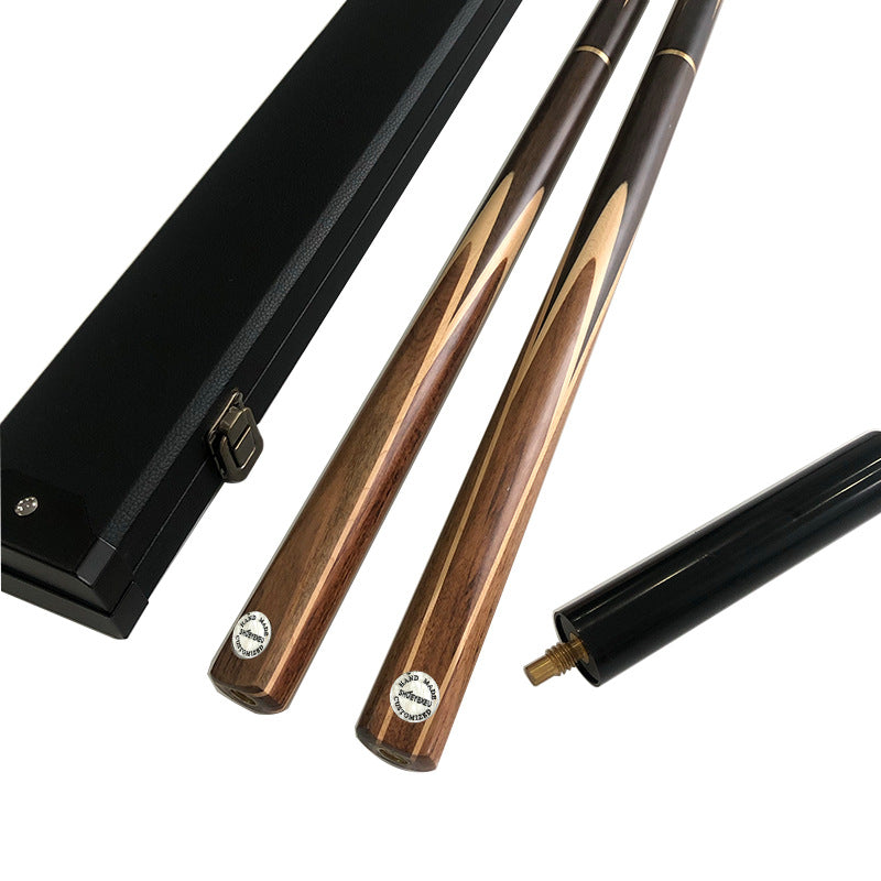Billiard Cue Stick Set with Case for English Pool, Black Eight, Nine-ball, and Snooker - 3/4 Split Pool Cue
