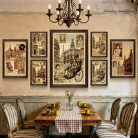 Vintage Shanghai Cheongsam Girl Wall Art for Restaurants and Home Decor