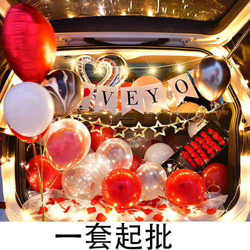 Car Trunk Surprise Decoration Kit for Birthdays, Proposals, and Celebrations