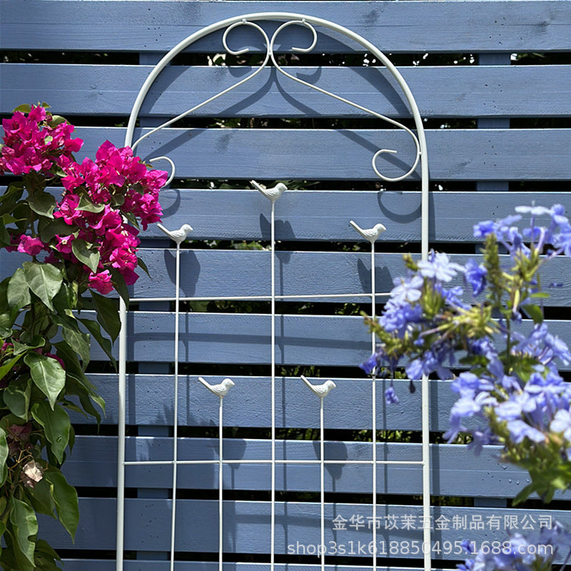 Iron Art Rose Arch Trellis for Climbing Plants Garden Decor Fence Panel Outdoor