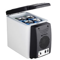6L Portable Car Refrigerator Cooler/Warmer, 12V/220V Mini Fridge for Car and Home Use