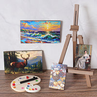 Miniature Dollhouse Easel and Palette Set for DIY Craft and Decoration