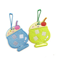Embroidered DIY Keychain Luggage Tag Patches for Bags