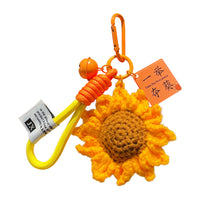 Sunflower Keychain Pendant for Graduation & Exam Motivation, Backpack Charm Gift