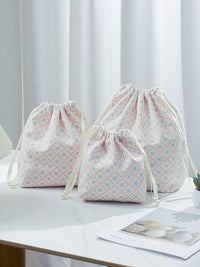 Travel Drawstring Storage Bags for Underwear, Clothes, and Hair Dryers