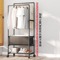 Multifunctional Garment Rack with Shoe Storage and Hat Organizer, Foldable Clothes Drying Rack for Bedroom