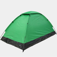 Single-Layer Fiberglass Pole Outdoor Camping Tent for Hiking Fishing