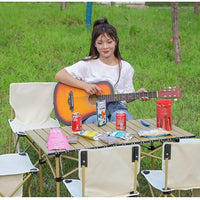 Portable Folding Camping Table and Chair Set for Outdoor Picnics and Travel