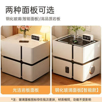 Floating Smart Nightstand with Lock, Modern Luxury Bedside Table for Bedroom, No Assembly Required