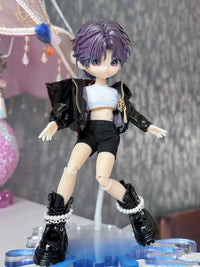 14cm BJD Doll Body with Abdominal Muscles for OB11 Clothes, 1/12 Scale