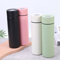 Stainless Steel Business Portable Insulated Mug - Car One-Touch Quick Open Water Bottle for Commuting and Travel