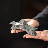 Chinese Covered Bridge Miniature Model for Micro Landscape Decor