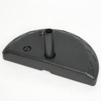 Half-Round Water-Fillable Plastic Umbrella Base for Wall-Side Garden Rain Protection