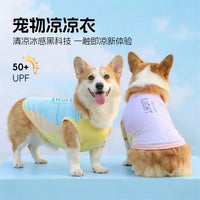 Pet Dog Cooling Vest Thin Summer Sun Protection for Corgi Shiba Inu Medium Dogs
