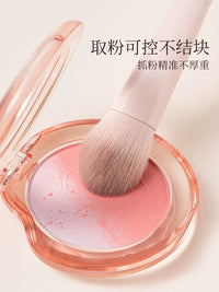 Peach Blossom Professional Makeup Brush Set Soft Bristle Portable Eye Shadow Brushes for Women's Eye Makeup