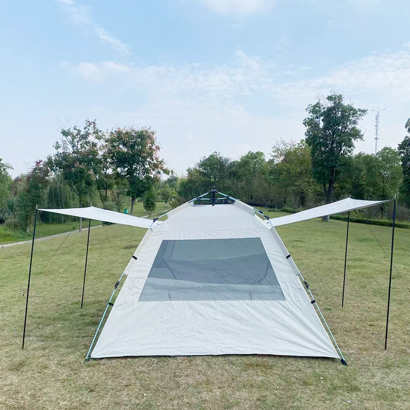Luxury Glamping Tent with Double Doors & Windows, Waterproof Sun Protection for Camping & Events