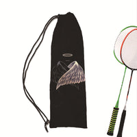 Dark Healing Series Badminton Racket Drawstring Bag Shoulder Storage Pouch for Men and Women