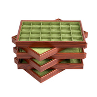 New Chinese Style Solid Wood Jewelry Display Tray for Rings, Necklaces, Bracelets, and Collectibles