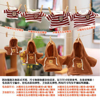 Cotton Doll Clothes Teddy Bear Plush Toy Outfit Sweater Hoodie Scarf for 20-50cm Dolls