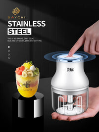Rechargeable Electric Ice Shaver for Home Use - Portable Ice Crusher for Smoothies and Baby Food