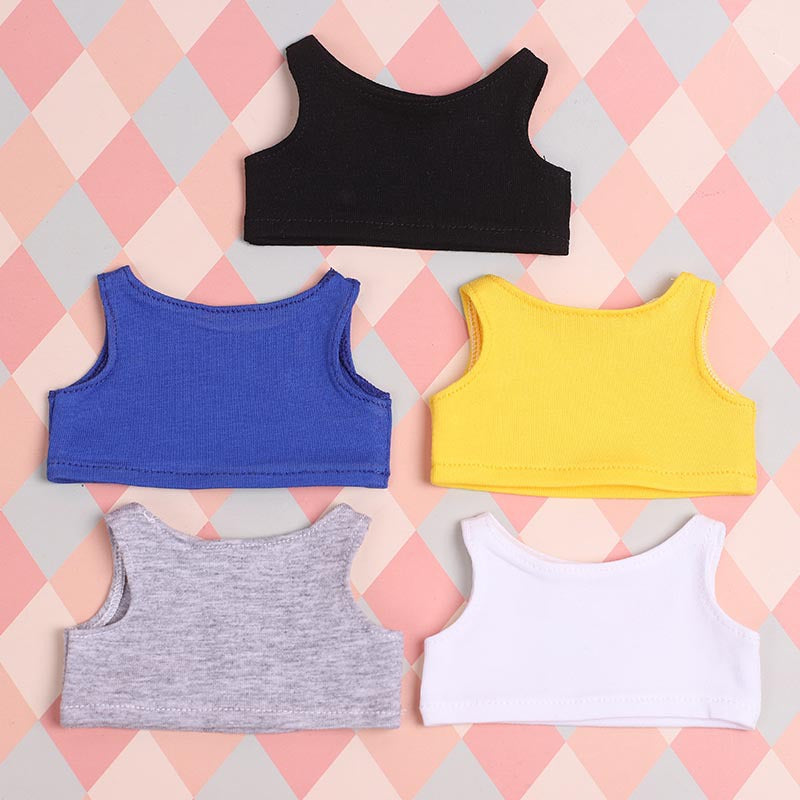 Cotton Doll T-Shirt Vest for 10-20cm Dolls