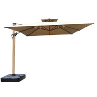 Outdoor Patio Umbrella with UV Protection and Waterproof Canopy for Garden Balcony