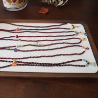 Natural Garnet and Hetian Jade Bracelet with Gourd Pendant for Women