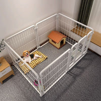 Modular Indoor Pet Playpen with Isolation Door for Medium to Large Dogs