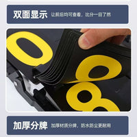 Portable Scoreboard Number Cards for Basketball, Billiards, Volleyball