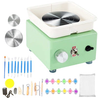 Mini Pottery Wheel Machine for Beginners and Students, Portable Ceramic Art Tool