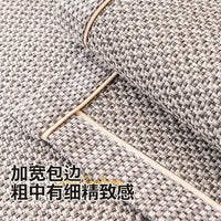 Japanese Style Woven Faux Linen Sofa Cover Slipcover for All Seasons