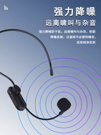 Wireless UHF Headset Microphone for Teaching, Yoga, and Outdoor Speaking