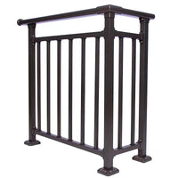 Zinc Steel Balcony Railing Villa Fence Rooftop Guardrail Stair Handrail Wrought Iron Safety Barrier