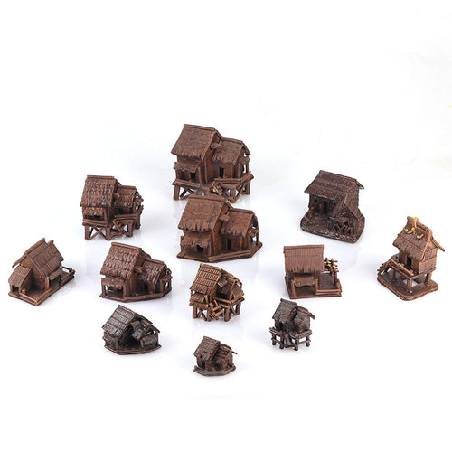 Aquarium Landscape Ceramic House Ornament for Fish Tank Decoration