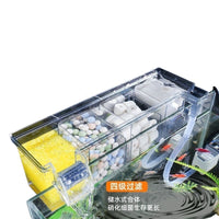 Acrylic Aquarium Filter Box 3-in-1 Water Circulation Oxygenation and Bacteria Cultivation