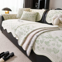 2026 New Summer Ice Silk Cool Irregular Sofa Cushion Fresh Simple Seat Cover Non-slip Sofa Towel