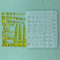 DIY Crystal Epoxy Resin Molds Diamond Heart Marquise Square Faceted Silicone Mold Handmade Ice Cube Tray