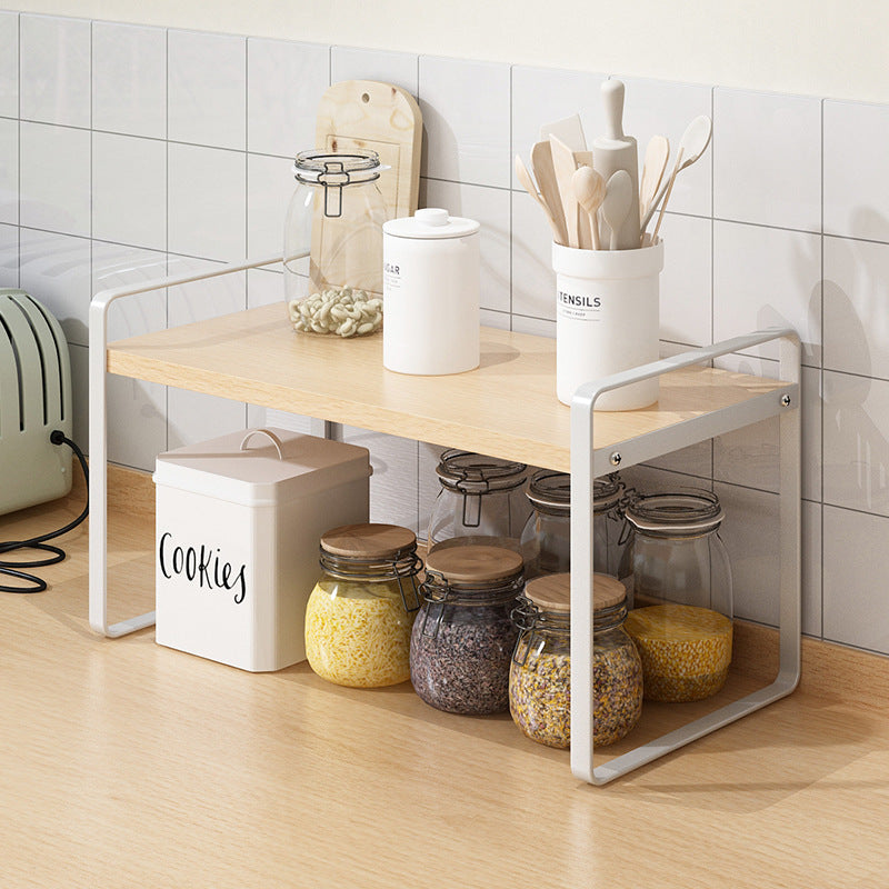 Multi-functional Countertop Storage Rack for Kitchen and Bathroom