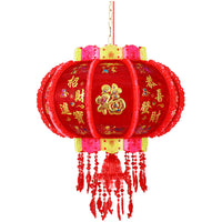 Rotating LED Lantern for Chinese New Year, Festive Outdoor Balcony Decoration with Colorful Projections