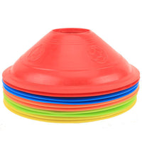 Football Training Marker Cones, Round Disc Obstacles for Sports Drills, Thickened Field Markers