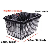 Waterproof Oxford Cloth Bicycle Basket Rain Cover with Inner Lining