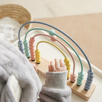 Montessori Wooden Abacus for Early Math Learning, Educational Counting Toy for Toddlers and Primary School Students
